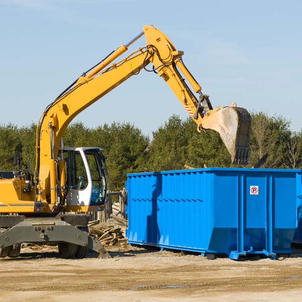 what size residential dumpster rentals are available in Ophir Colorado